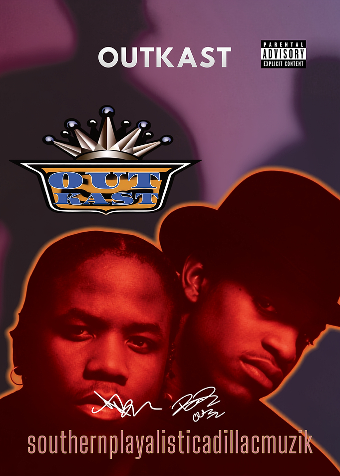 OutKast Southernplayalisticadillacmuzik Album Cover Art