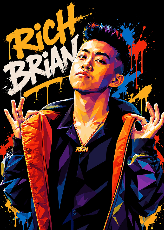 Rich Brian Low Poly Portrait