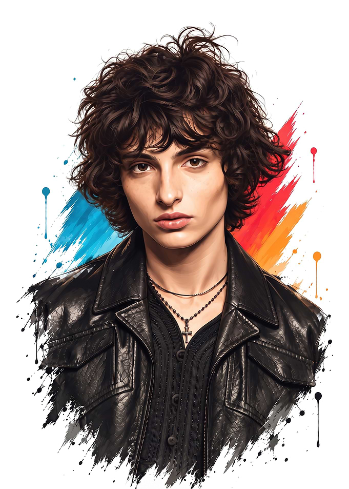 Finn Wolfhard Artistic Portrait