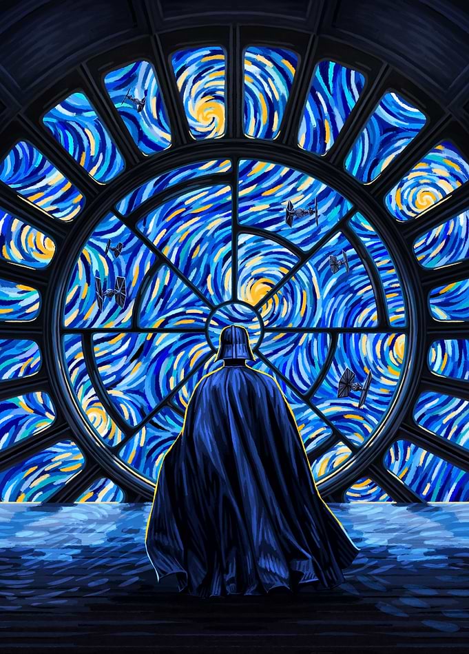 Vader's Starry Night Contemplation