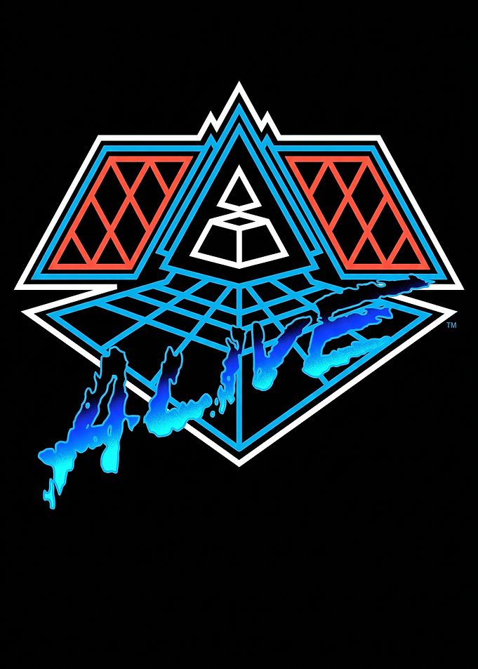 Daft Punk Alive Logo Graphic
