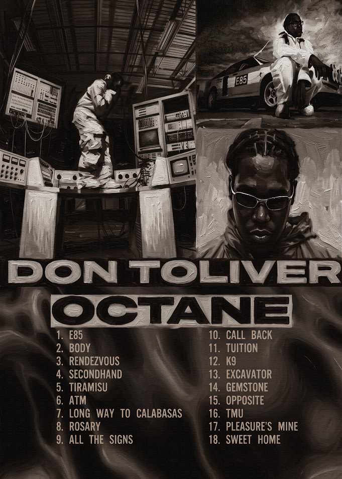 Don Toliver Octane Album Tracklist Poster