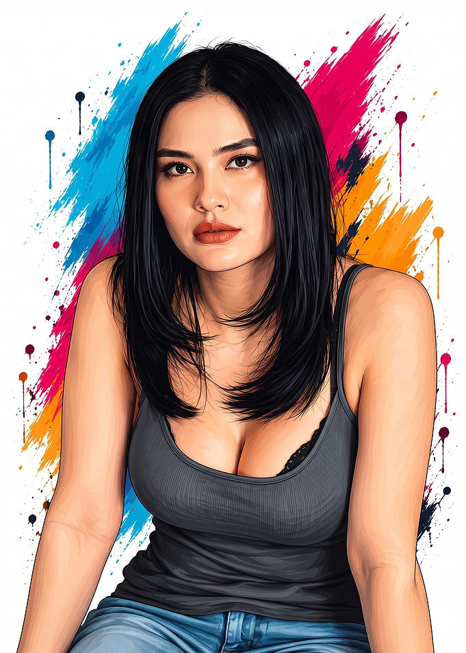 AGNEZ MO Pop Art Portrait