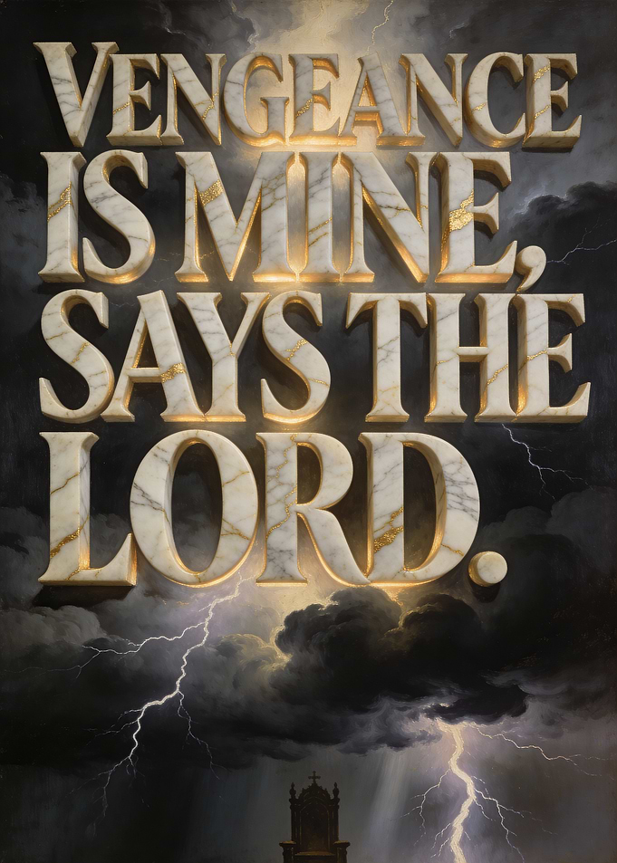 Vengeance Is Mine Says The Lord
