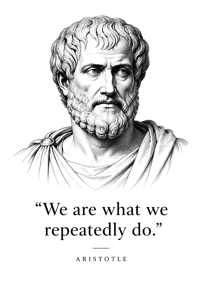 Aristotle Quote Inspirational Poster