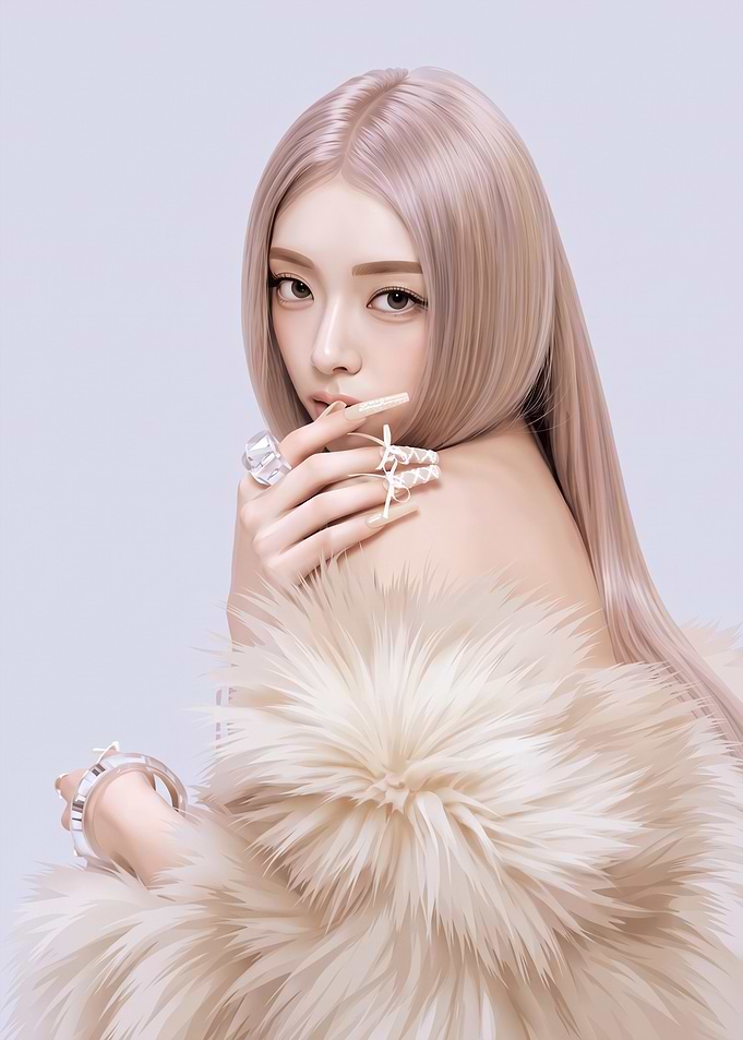 YunA ITZY in Faux Fur