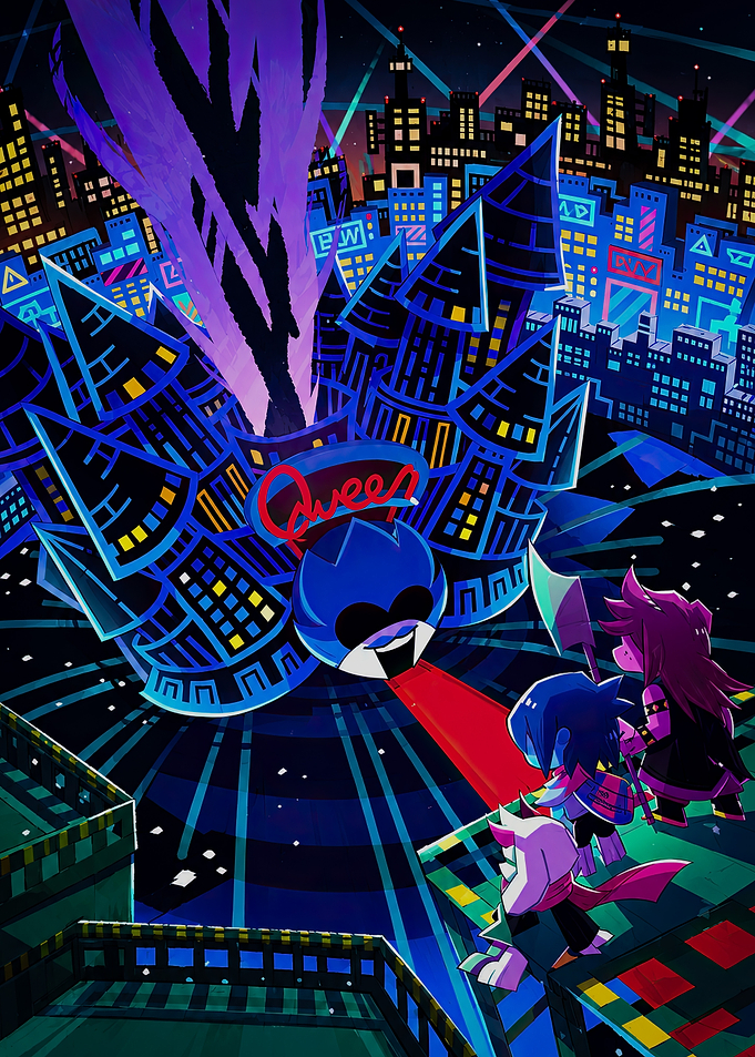 Deltarune Queen's Castle Scene