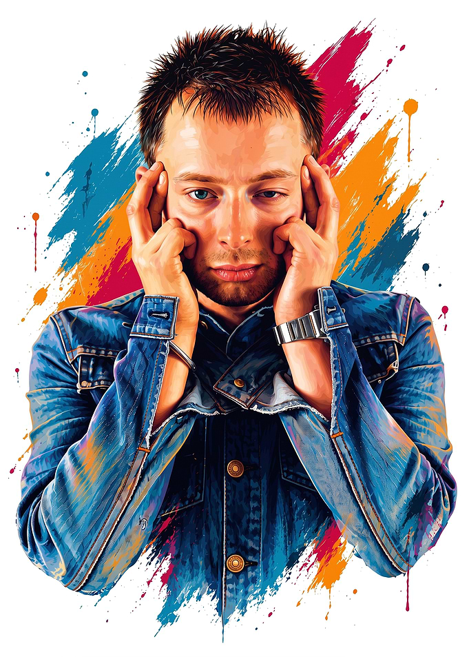 Thom Yorke Artistic Portrait