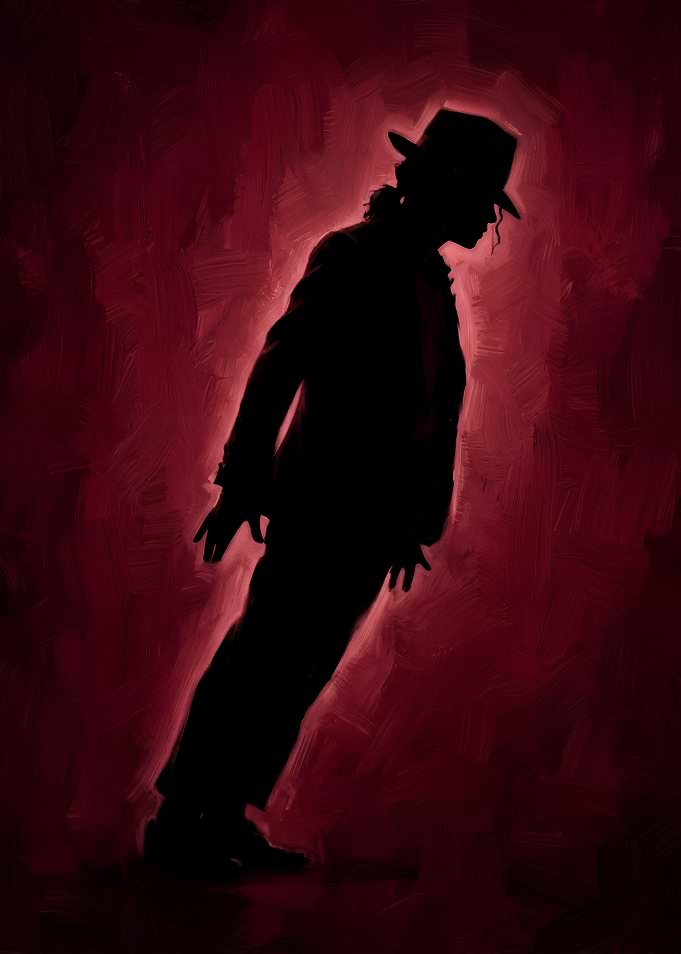 Michael Jackson Anti-Gravity Lean Silhouette