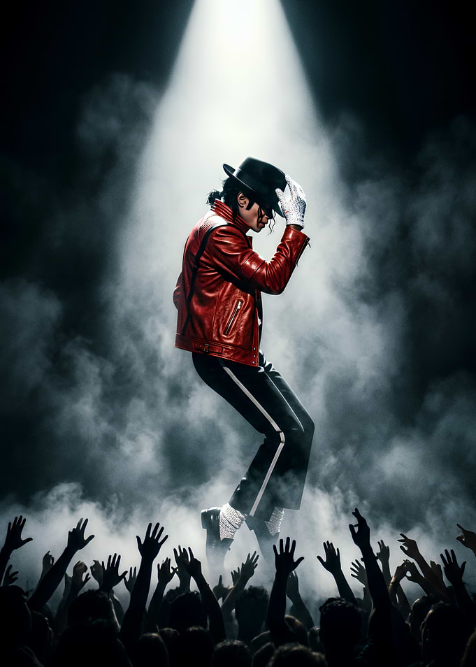 Michael Jackson Performing on Stage