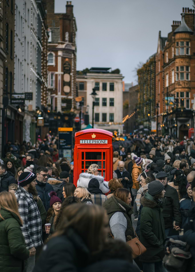 London Street with Telephone Box