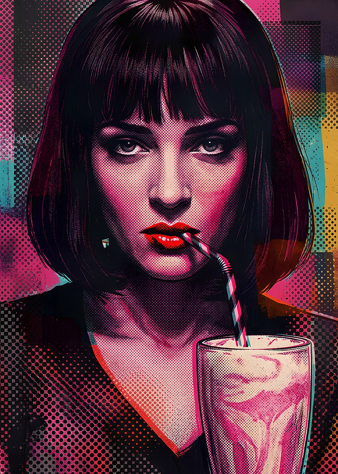 Mia Wallace Pulp Fiction Pop Art