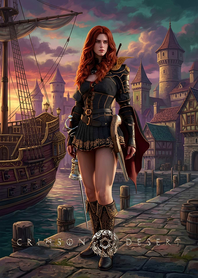 Crimson Desert Female Warrior Portrait