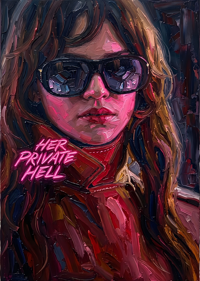 Her Private Hell Neon Portrait