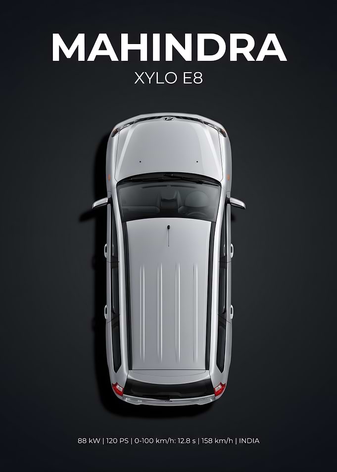 Mahindra Xylo E8 Top View Poster