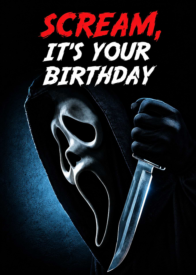 Scream Birthday Horror Movie Poster