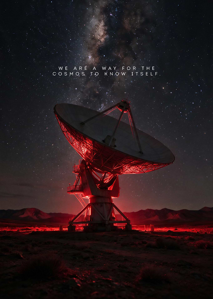 Cosmos Radio Telescope Inspirational Poster