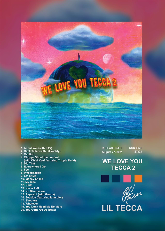 Lil Tecca We Love You Tecca 2 Album Poster