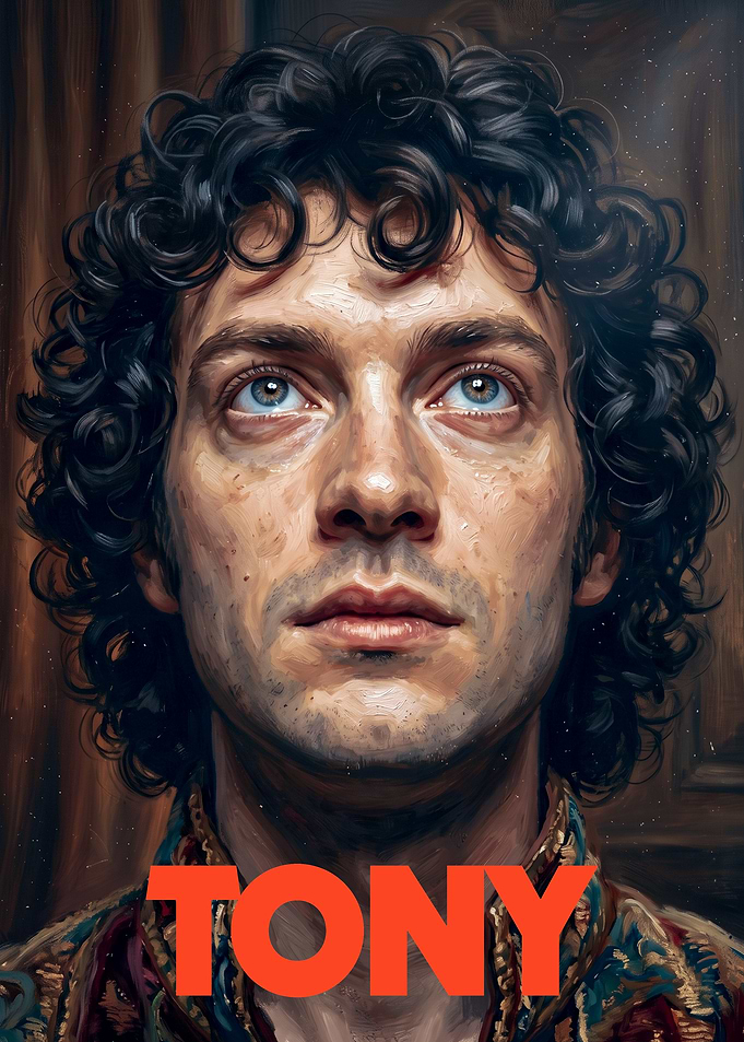 Portrait of Tony with Curly Hair