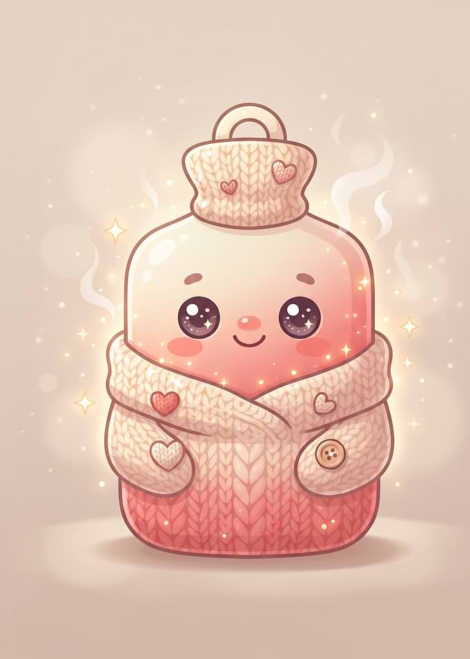 Cute Kawaii Hot Water Bottle