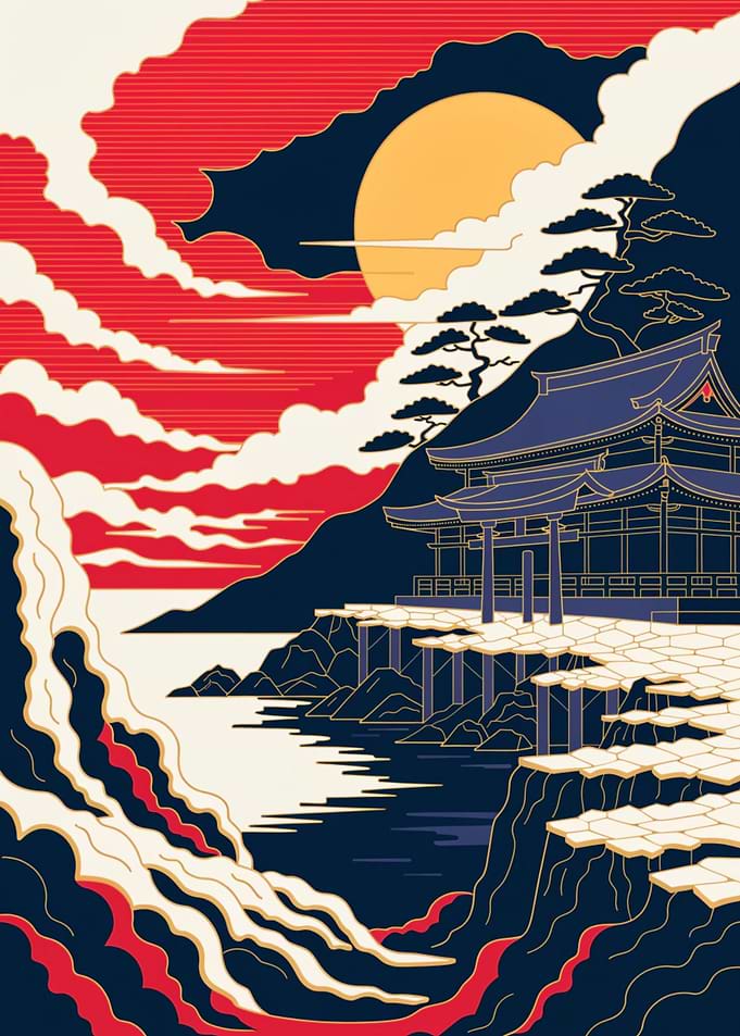Shinto Shrine in Quiet Splendor