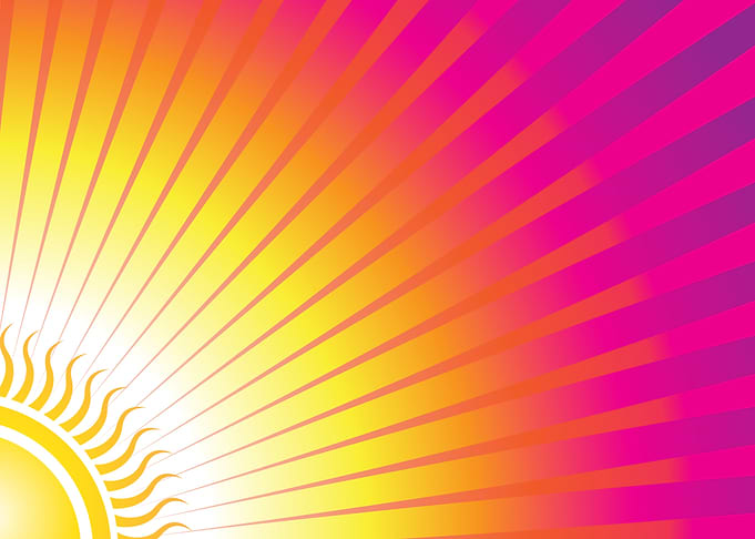 Vibrant Sunburst Abstract Background