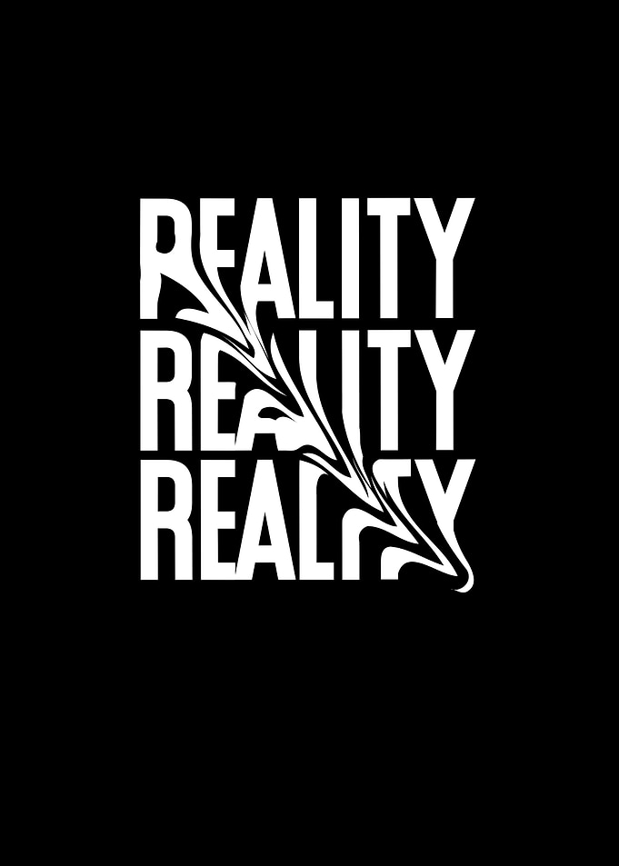 Distorted Reality Typography Design