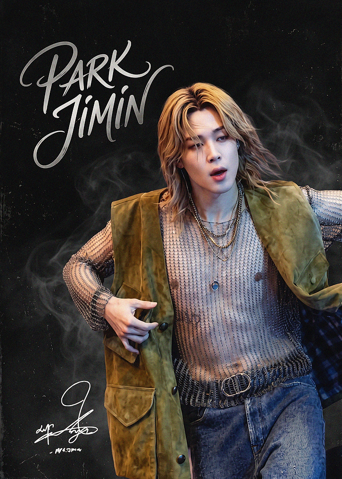 Park Jimin Stylish Portrait Poster