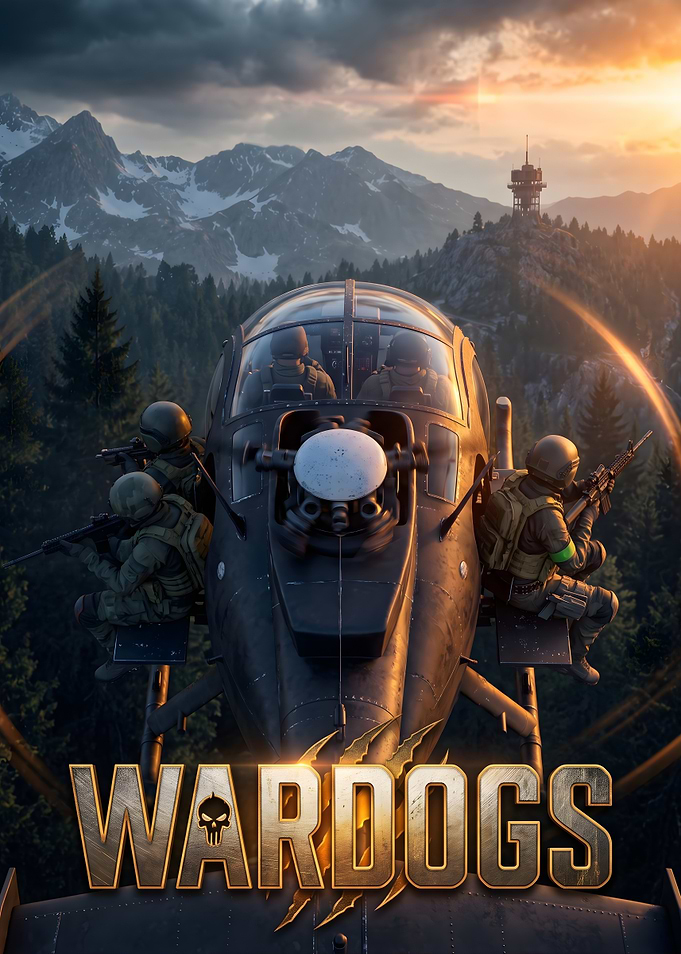 Wardogs Military Helicopter Action Poster