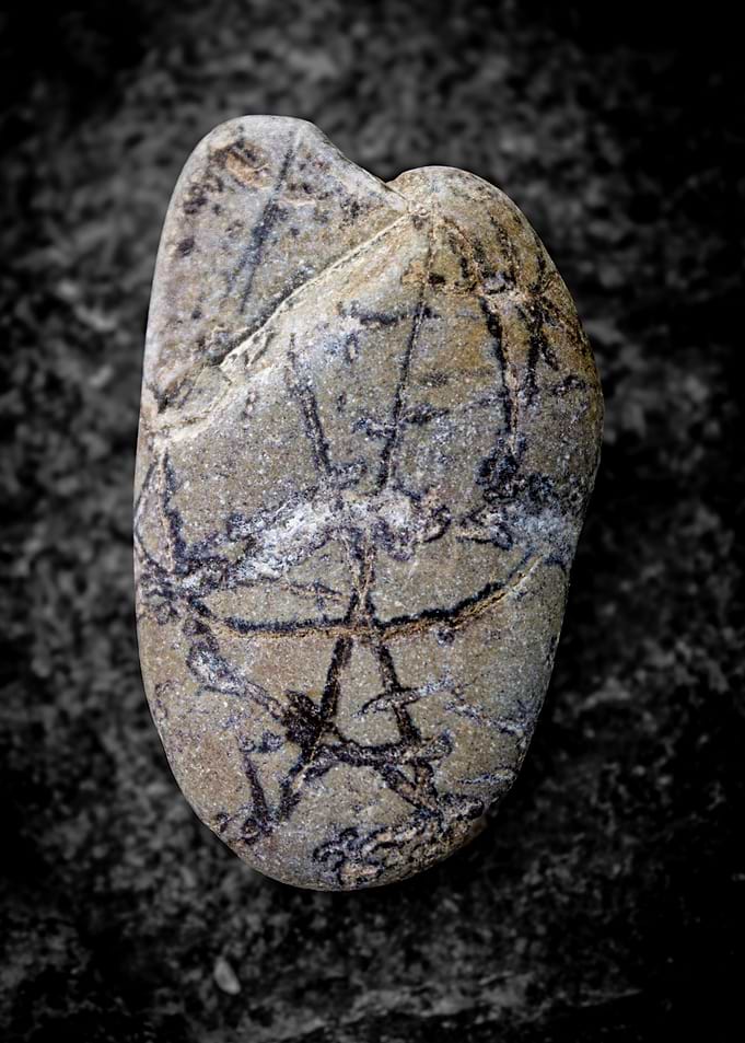 Natural Stone with Dendritic Patterns