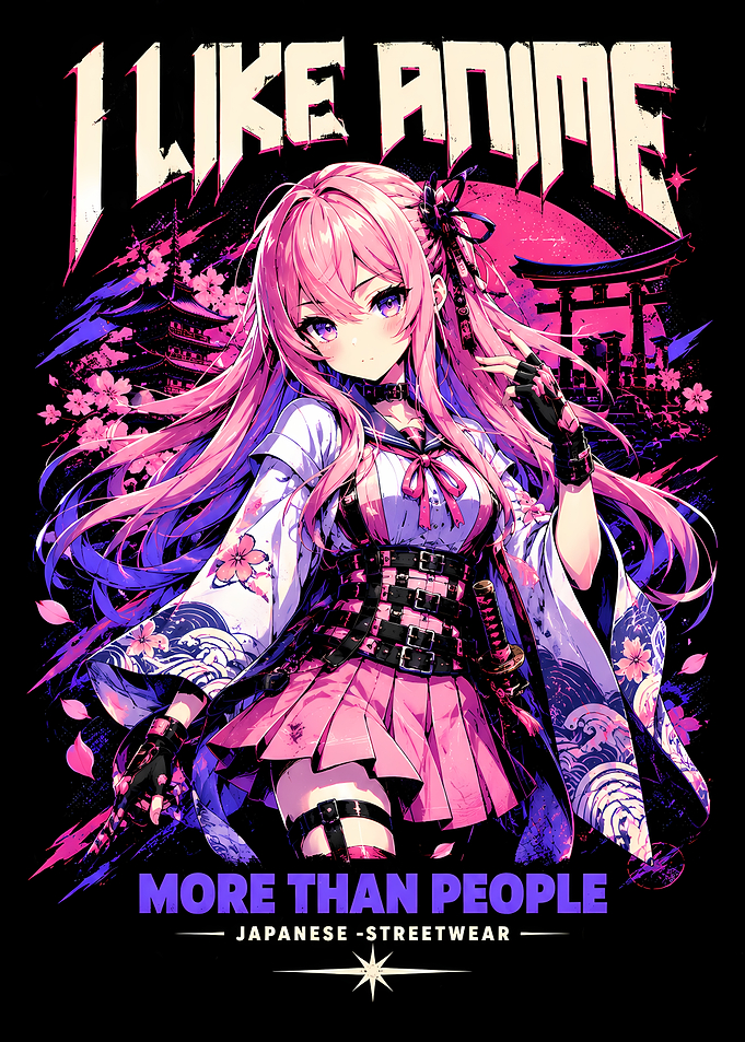 I Like Anime Streetwear Graphic