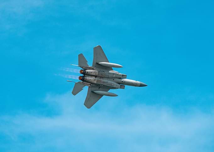 F-15 Eagle Fighter Jet in Flight
