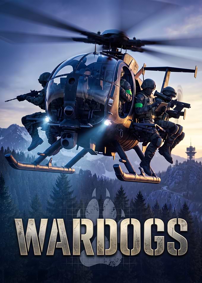 Wardogs Military Helicopter Action Poster