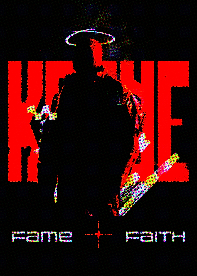 Kanye West Fame and Faith Poster
