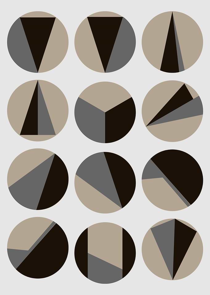 Minimalist Geometric Circle Pattern
