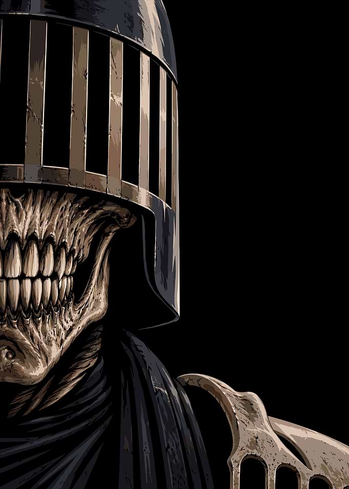 Judge Death Skull Portrait
