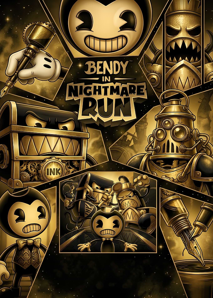 Bendy in Nightmare Run Poster