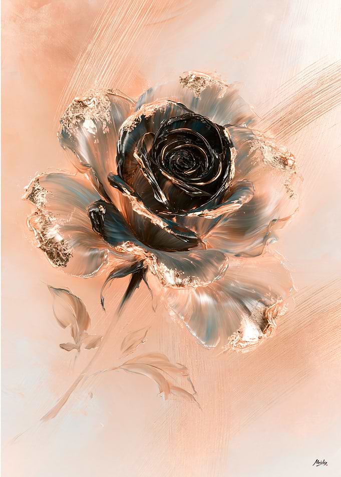 Kuro Bara Black Rose in Pearl Ember