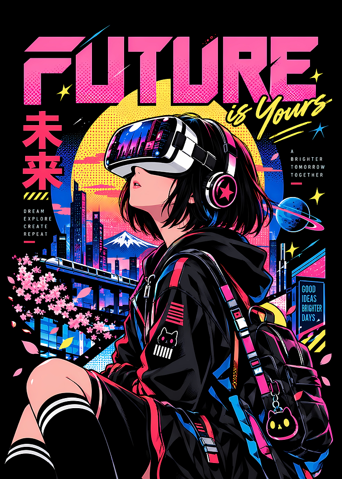 Future Is Yours Cyberpunk Anime Girl