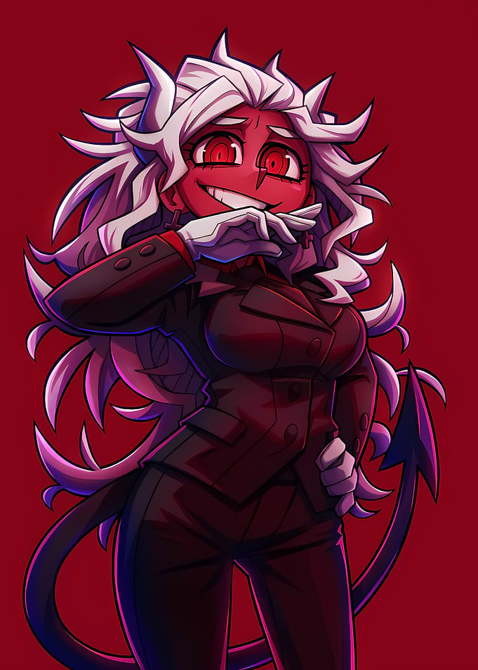 Judgment from Helltaker Anime Character