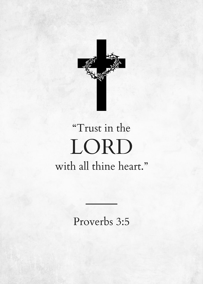 Proverbs 3:5 Christian Wall Art