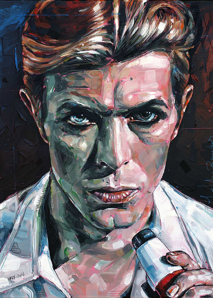 David Bowie Portrait Painting