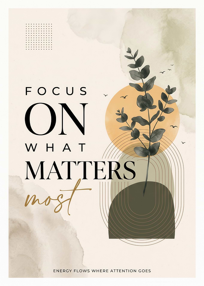 Inspirational 'FOCUS Minimalist Botanical Wall Art