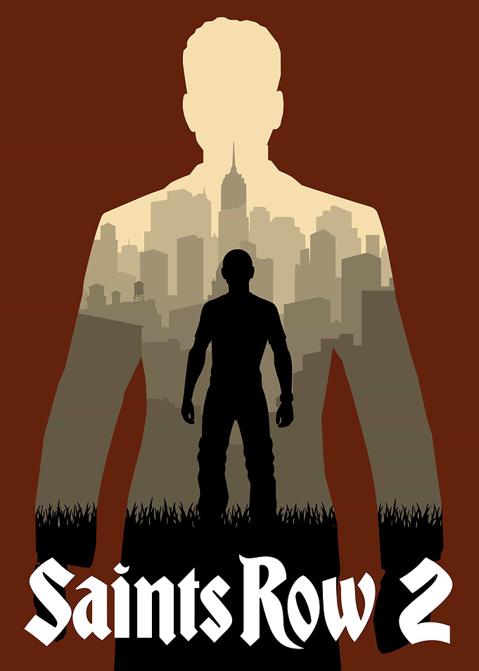 Saints Row 2 Minimalist Poster