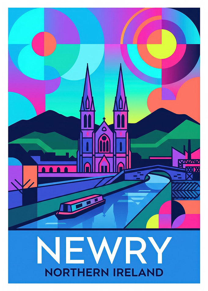 Newry Northern Ireland Travel Poster