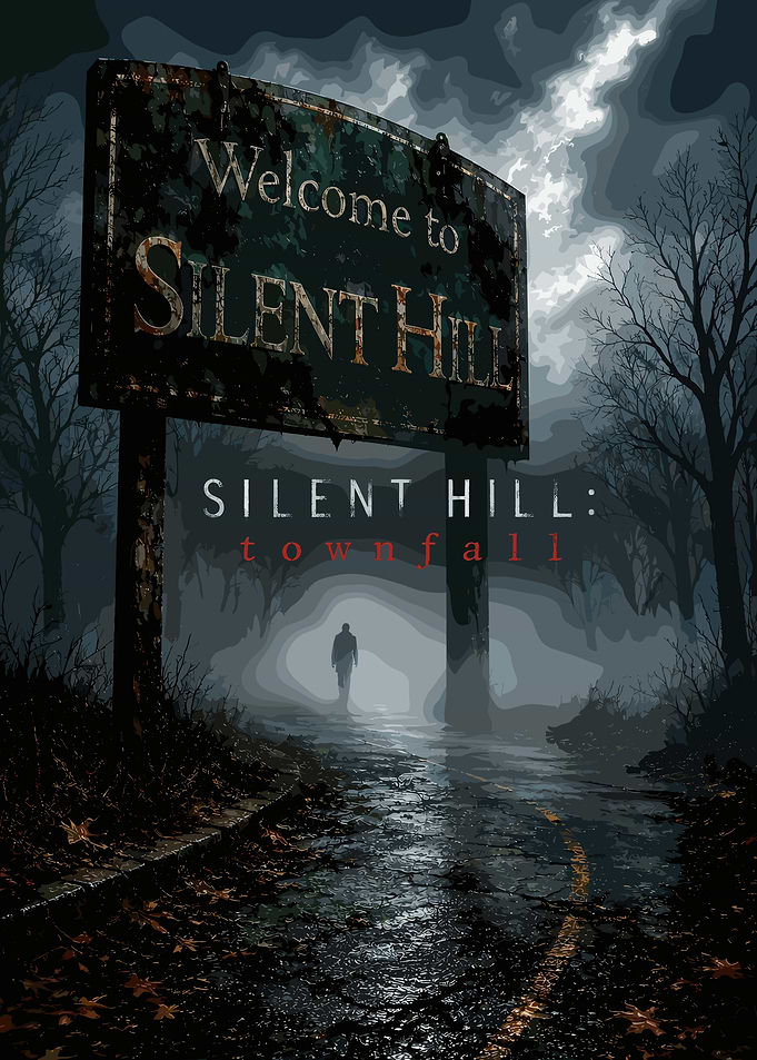 Silent Hill Townfall Welcome Sign Poster