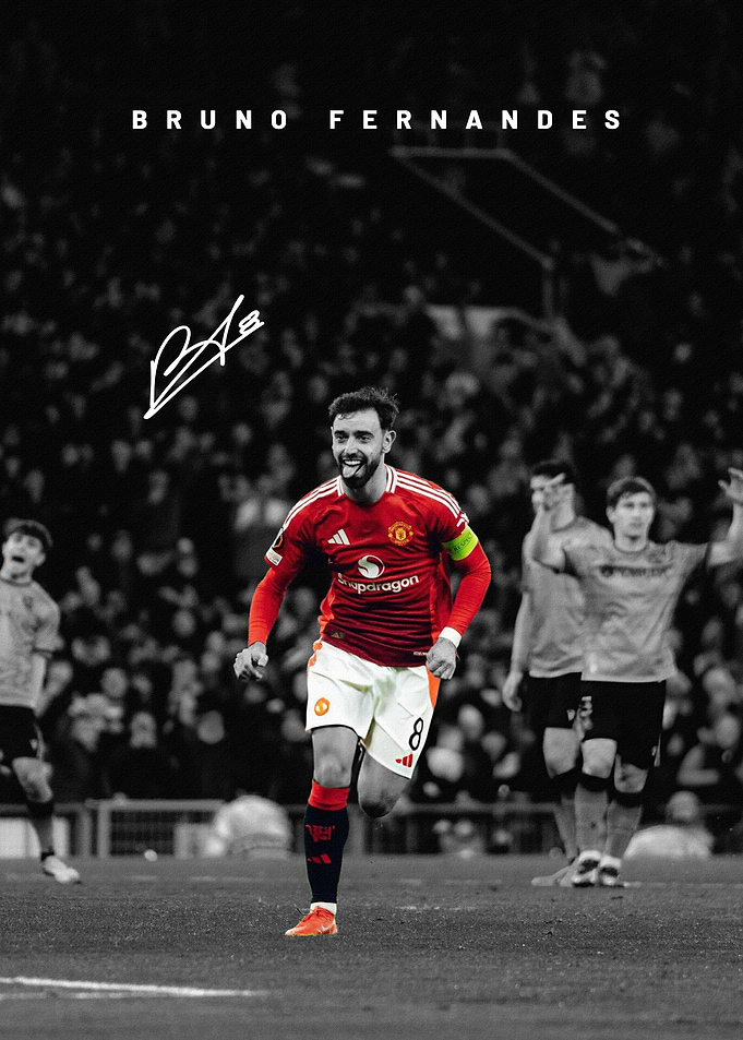 Bruno Fernandes Manchester Poster