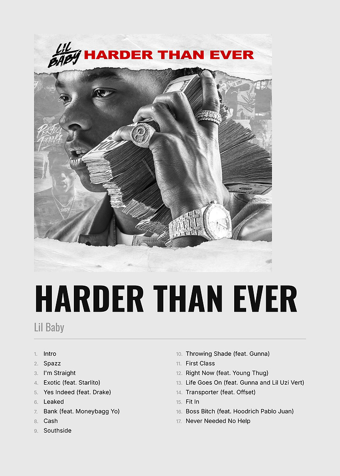 Lil Baby – Harder Than Ever | Album Poster