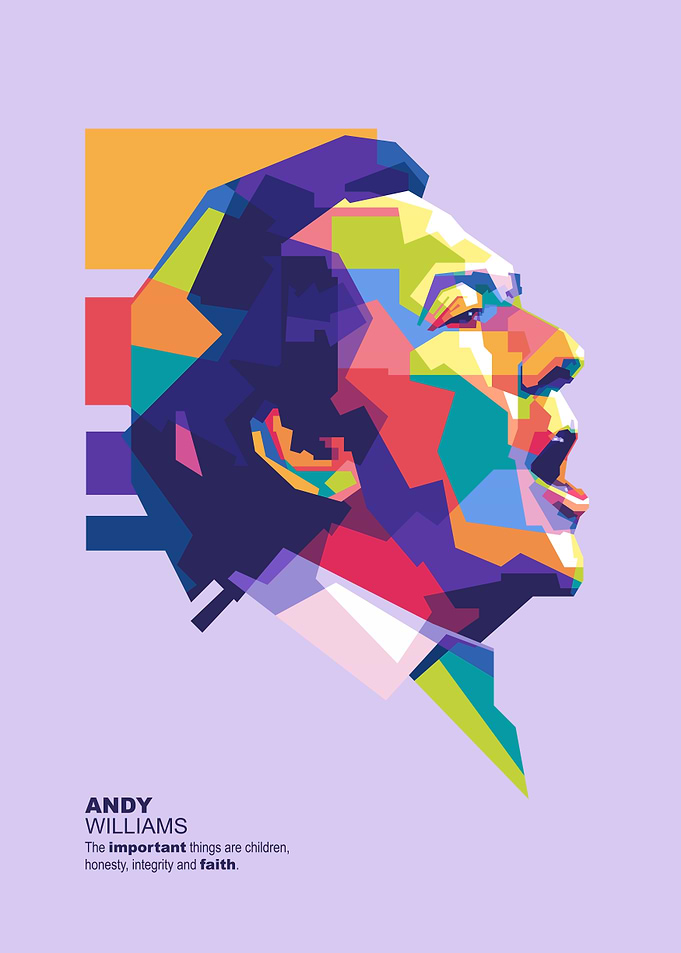 Andy Williams Pop Art Portrait