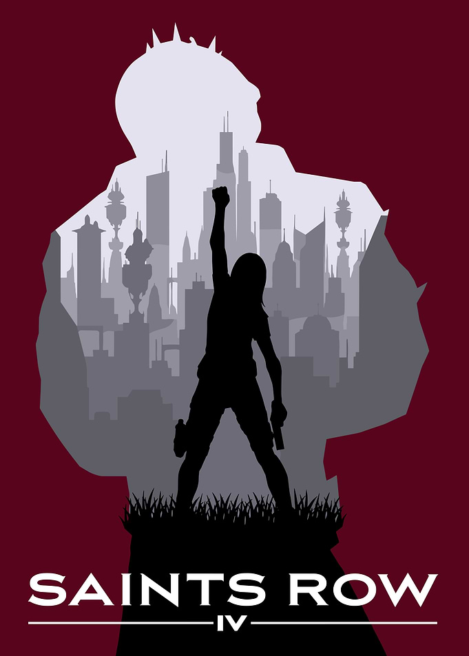 Saints Row IV Minimalist Poster